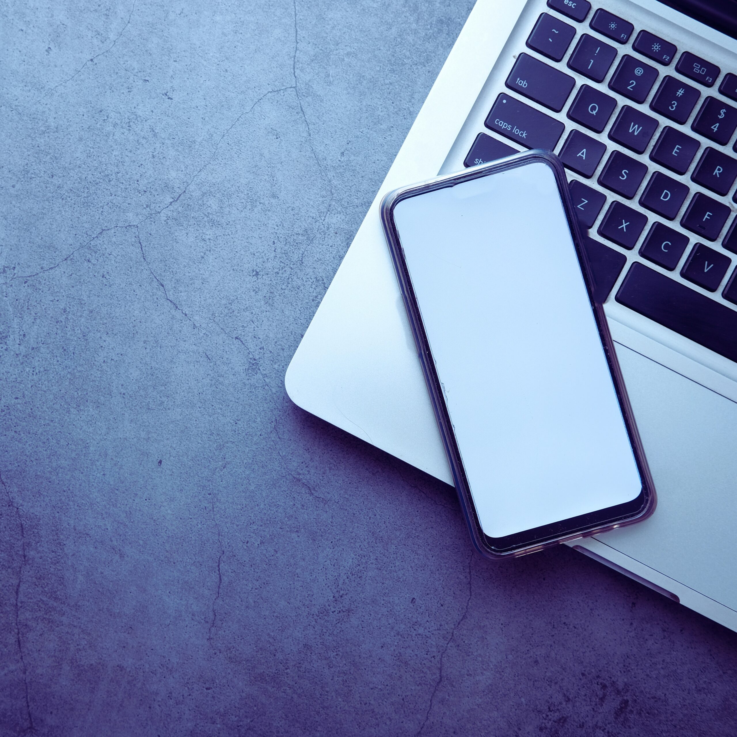 vecteezy a smartphone and laptop computer on a desk with copy space 51497586